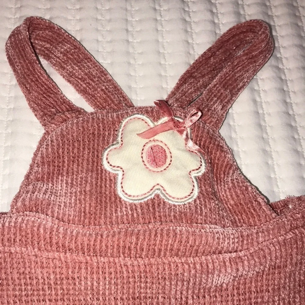 Nannette Pink Ribbed Jumper Dress Size 18 Months